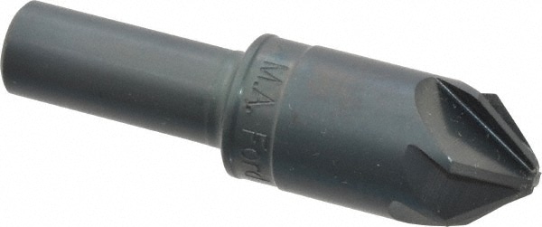 M.A. Ford. 79075002 3/4" Head Diam, 1/2" Shank Diam, 6 Flute 82° High Speed Steel Countersink Image