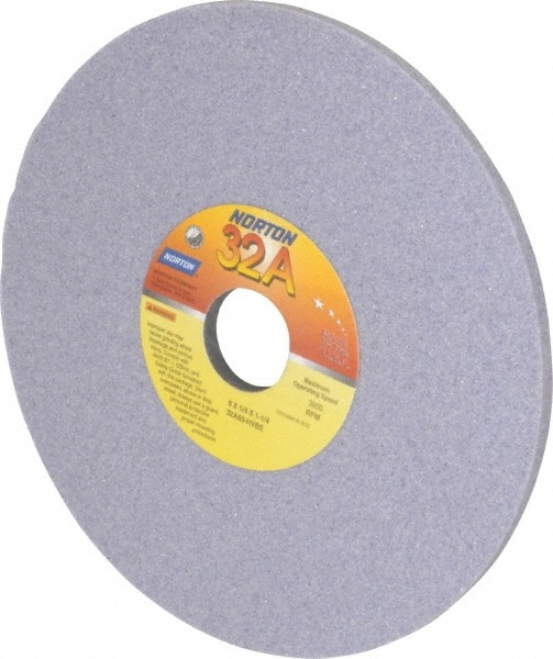 Surface Grinding Wheel: 8" Dia, 1/4" Thick, 1-1/4" Hole, 60 Grit, H Hardness