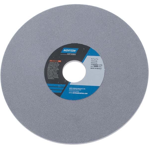 Surface Grinding Wheel: 8" Dia, 1/4" Thick, 1-1/4" Hole, 100 Grit, I Hardness