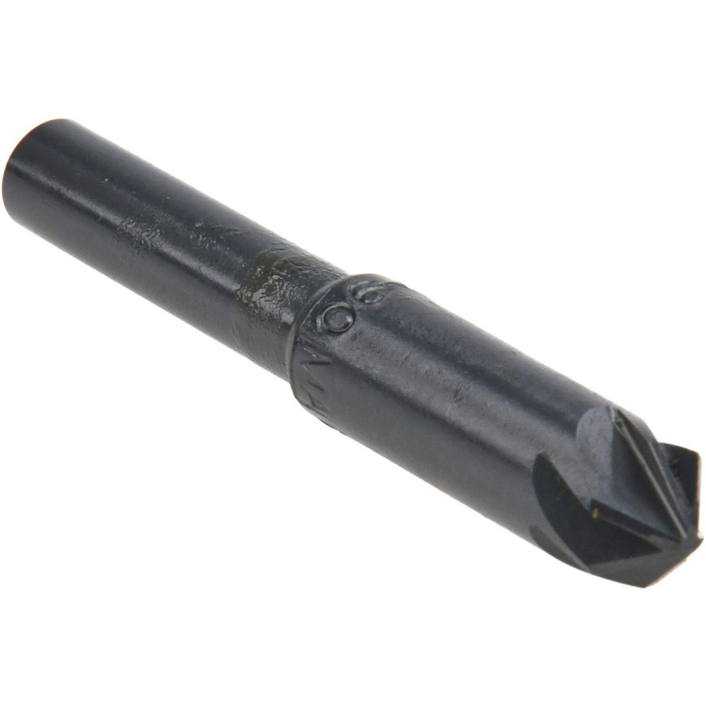 M.A. Ford® Countersink: 5/16" Head Dia, 90 deg Included Angle, 6 Flute, High-Speed Steel, Right Hand Cut - 1/4" Shank Dia, 2" OAL, Bright/Uncoated