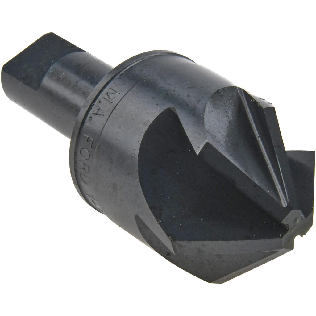M.A. Ford® Countersink: 1-1/2" Head Dia, 90 deg Included Angle, 6 Flute, High-Speed Steel, Right Hand Cut - 3/4" Shank Dia, 3-1/2" OAL