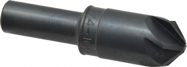 M.A. Ford. 79075004 3/4" Head Diam, 1/2" Shank Diam, 6 Flute 100° High Speed Steel Countersink Image