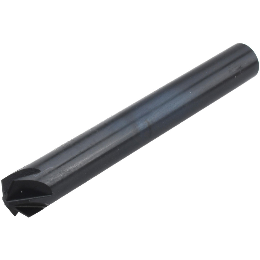 M.A. Ford® Countersink: 1/4" Head Dia, 120 deg Included Angle, 6 Flute, High-Speed Steel, Right Hand Cut - 1/4" Shank Dia, 2" OAL, Bright/Uncoated
