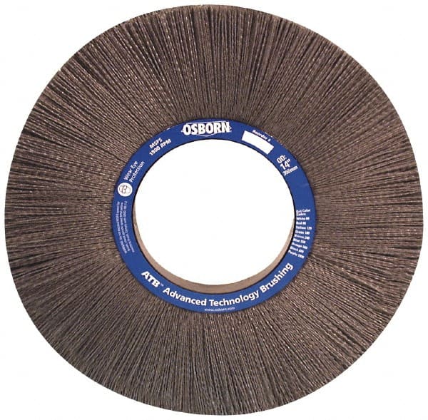 Osborn 4054000 Wheel Brush: 10" Wheel Dia, Crimped 