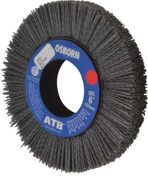 Osborn 4062100 Wheel Brush: 6" Wheel Dia, Crimped 