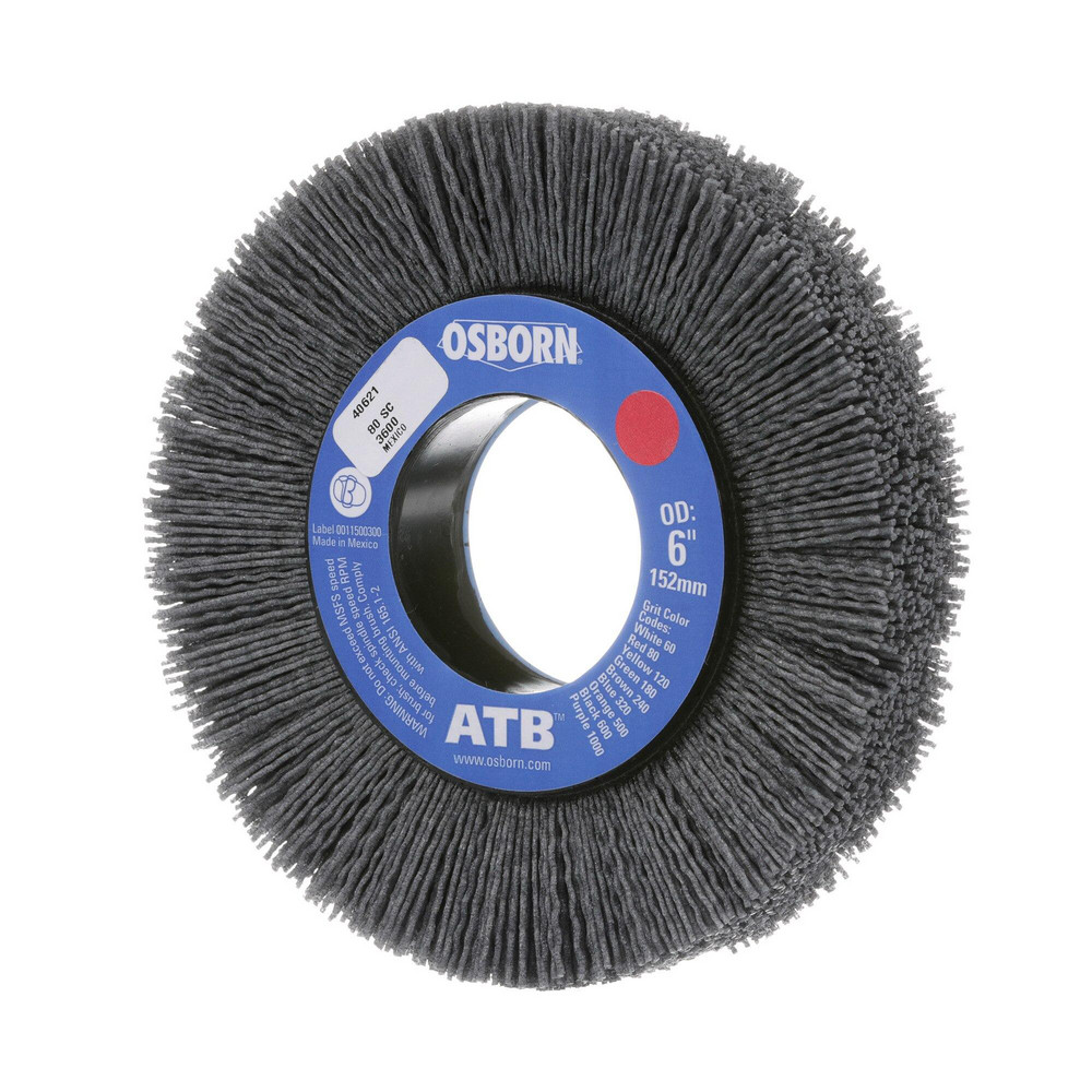 Osborn Wheel Brush 6" Wheel Dia, 1" Face Width, Crimped MSC
