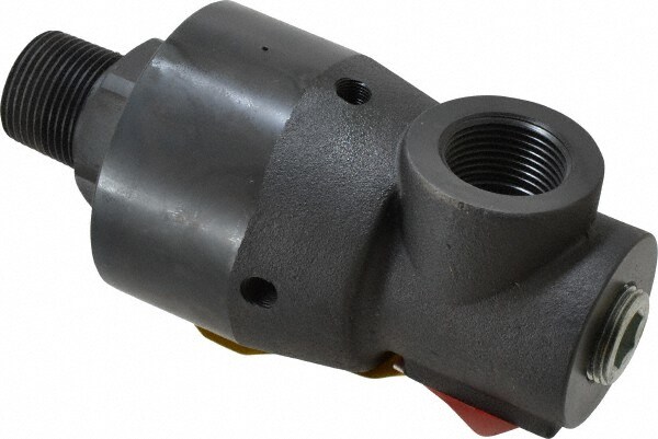 Rotary Unions; Type: General Purpose ; Union Type: General Purpose ; Style: One-Way ; Thread Standard: NPT ; Rotor Thread Rotation: Right ; Material: Brass