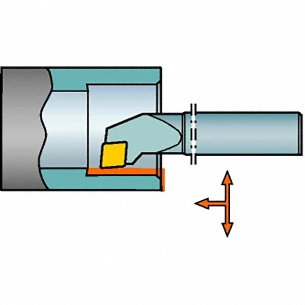 Round with Flat Shank Right Hand 8 Length x 0.405984 Width 5//8 Shank Diameter Internal Steel 1 Insert Size Sandvik Coromant A10R-SCLCR 2 Steel Turning Insert Holder Screw Clamp -5 Degree Inclination Angle 1.5 CCMT 2