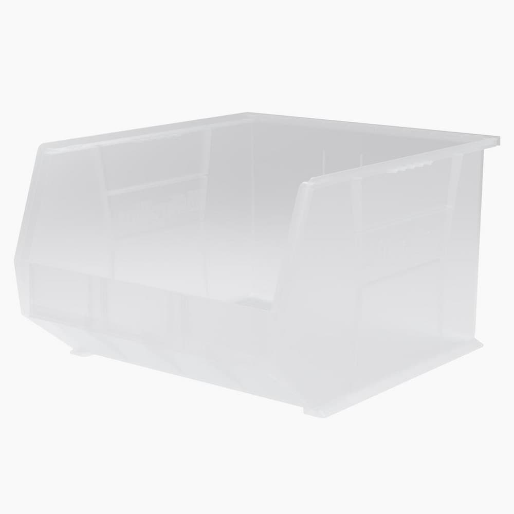 Plastic Hopper Stacking Bin: Clear