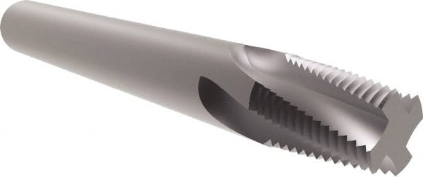Allied Machine and Engineering HDTM18NPT Helical Flute Thread Mill: Internal & External, 4 Flute, 3/8" Shank Dia, Solid Carbide 