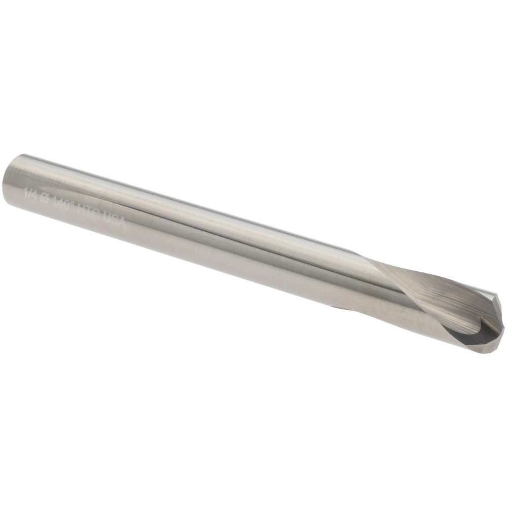 Spotting Drill: 1/4" Dia, 140 deg, 2-1/2" OAL, Solid Carbide