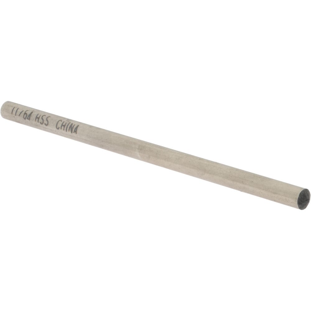 Drill Blank: 11/64" Dia, 3-1/4" OAL, High Speed Steel