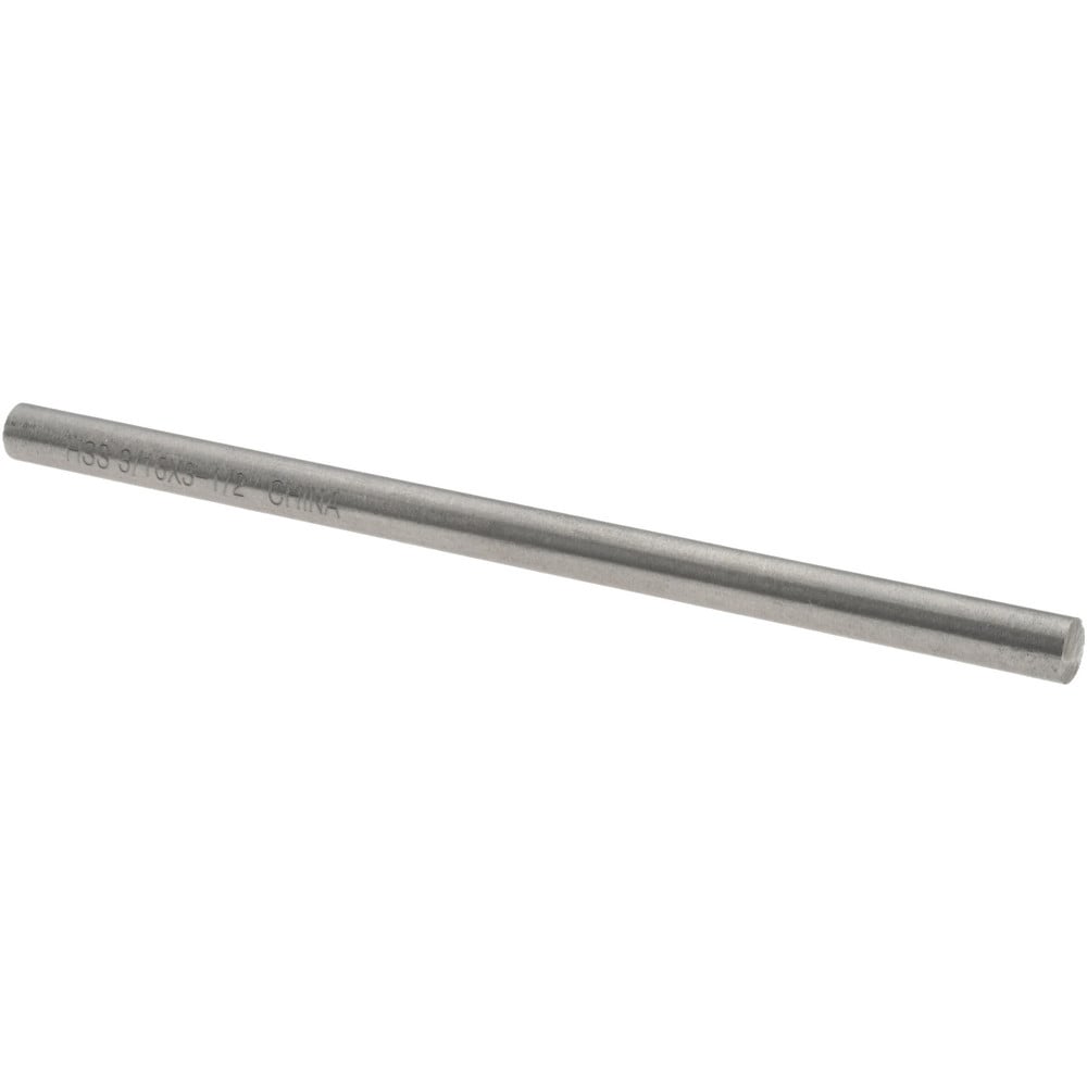 Tool Bit Blank: 3/16" Dia, 3/16" High, 3-1/2" OAL, M2 High Speed Steel, Round