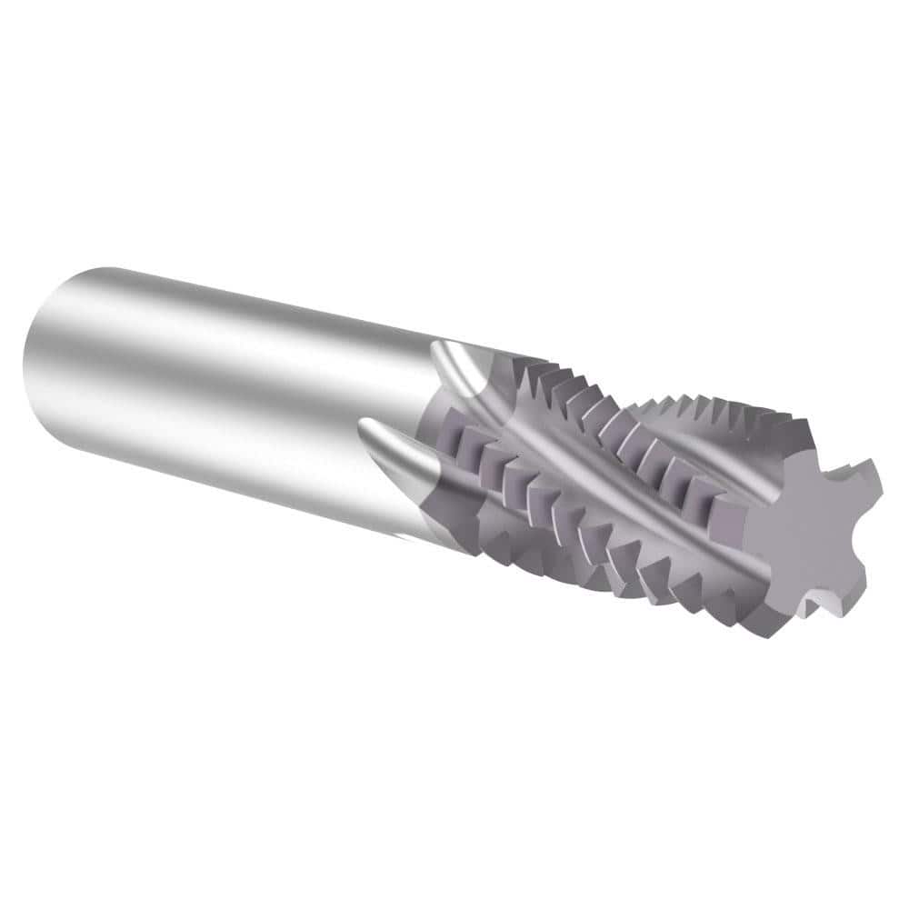 Allied Machine and Engineering TM12507 Helical Flute Thread Mill: 1-1/8 - 7, Internal & External, 5 Flute, 3/4" Shank Dia, Solid Carbide 