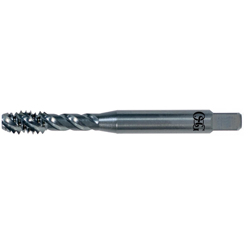 Spiral Flute Tap: #4-40 UNC, 3 Flutes, Modified Bottoming, Vanadium High Speed Steel, Oxide Coated