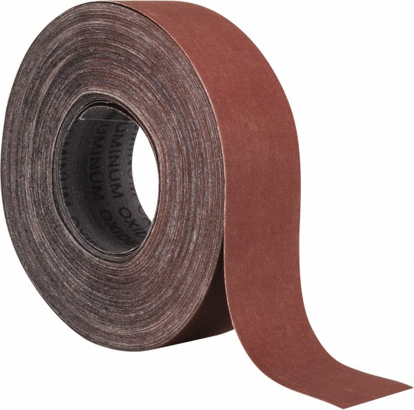 2" x 50 Yd 500 Grit Aluminum Oxide Shop Roll - Super Fine Grade, J Weighted Cloth Backing