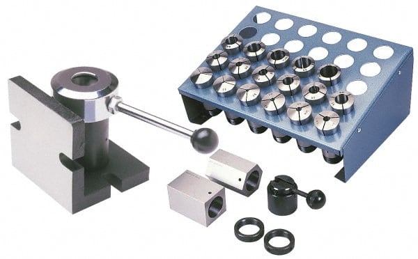 Collet Set: 24 Pc, 1/16 to 1-1/16" Capacity