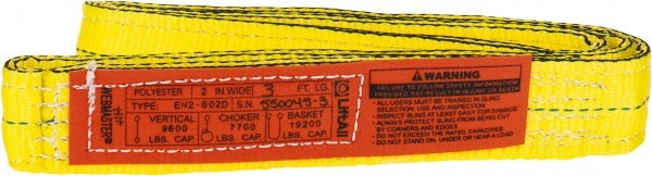 Liftall EN1602DX11 Polyester Web Sling Endless 2 Width x 11 Length 1-ply