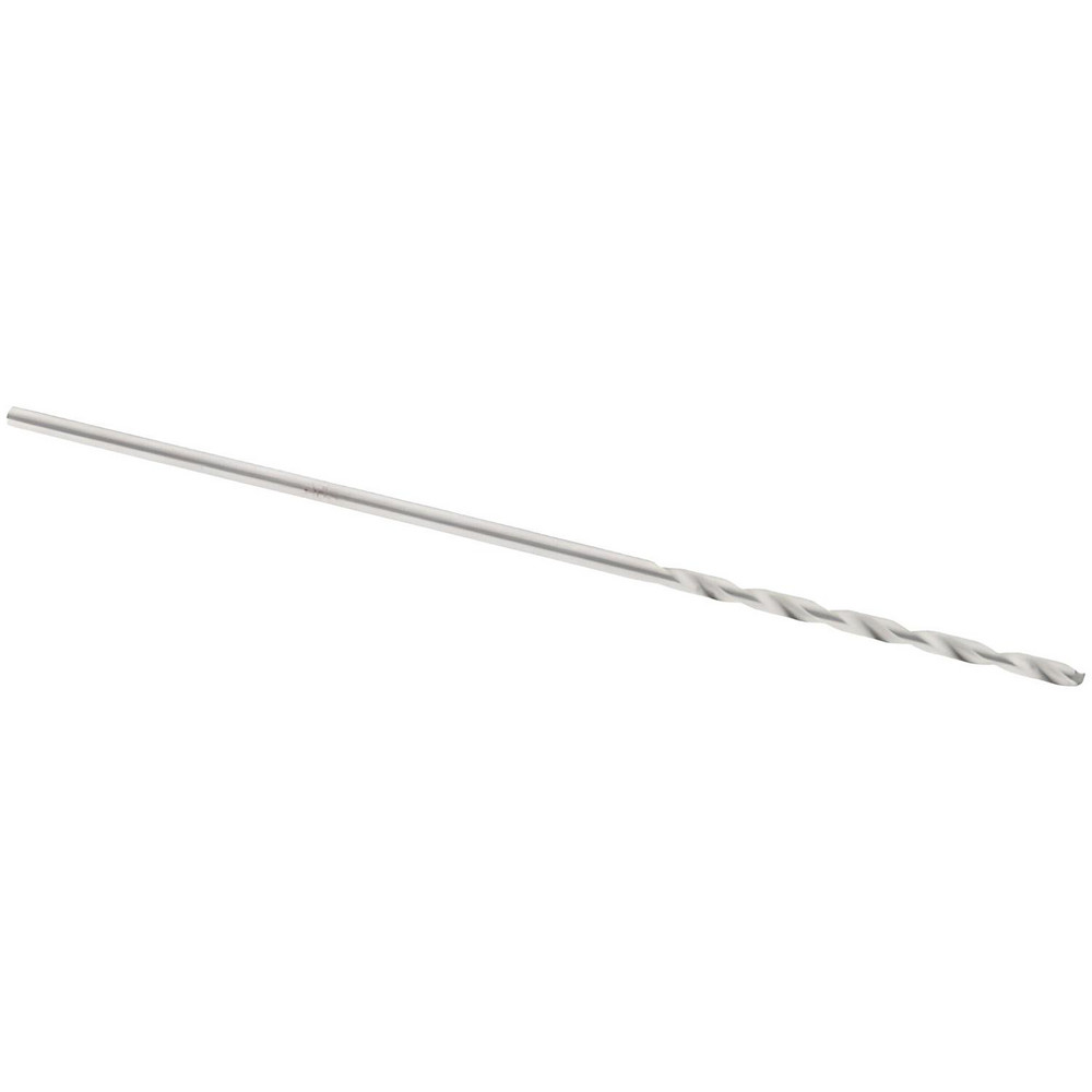 Jobber Length Drill Bit: #69 (0.0292) Dia, 140 deg, HSS - Bright/Uncoated Finish, 1-3/8" OAL, Right Hand Cut, Fast Spiral Flute, Straight Shank