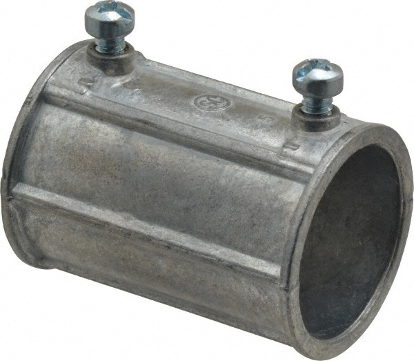 Conduit Coupling: For EMT, Die Cast Zinc, 1" Trade Size