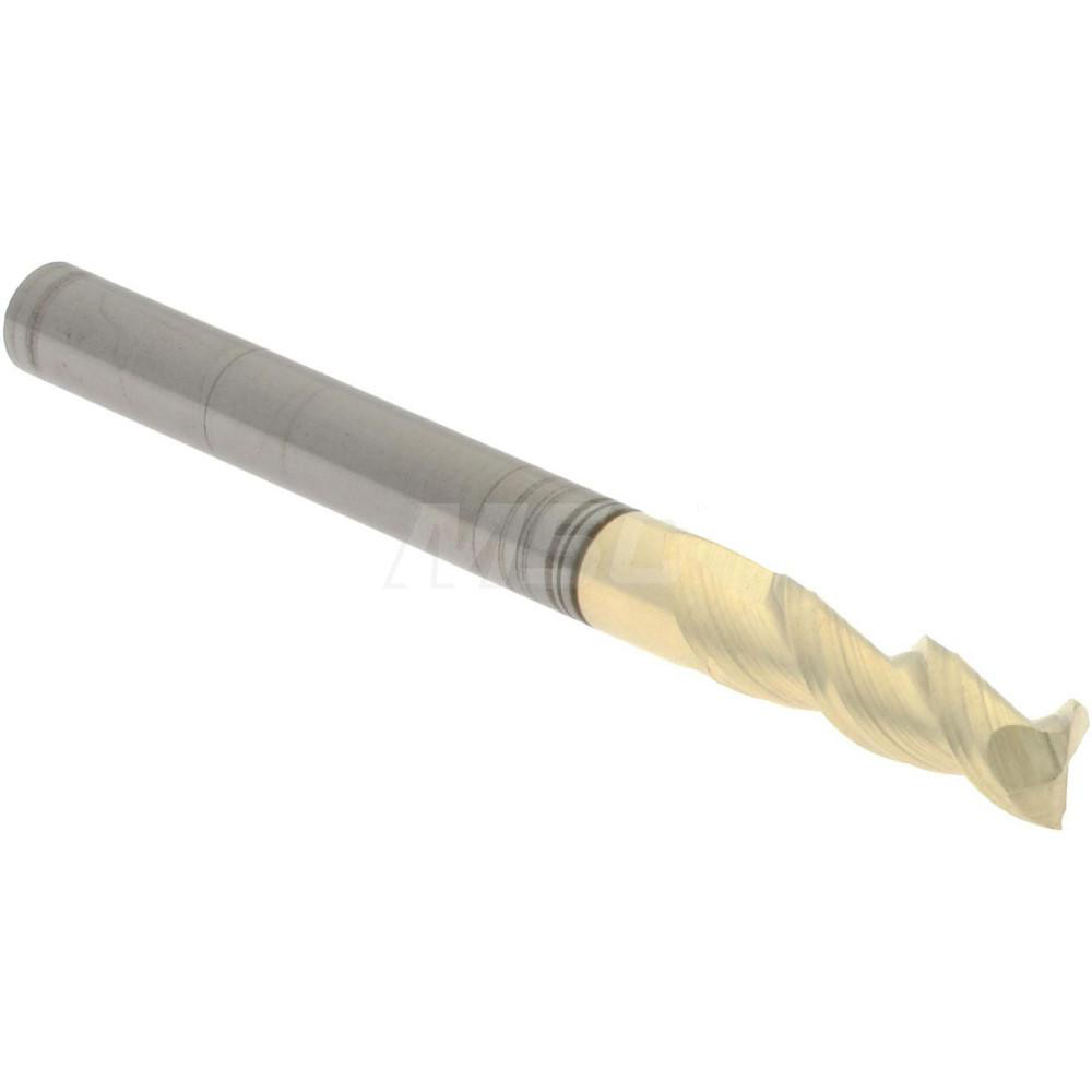 Accupro Square End Mill 1/8" Dia, 3/8" LOC, 2 Flute, Solid Carbide