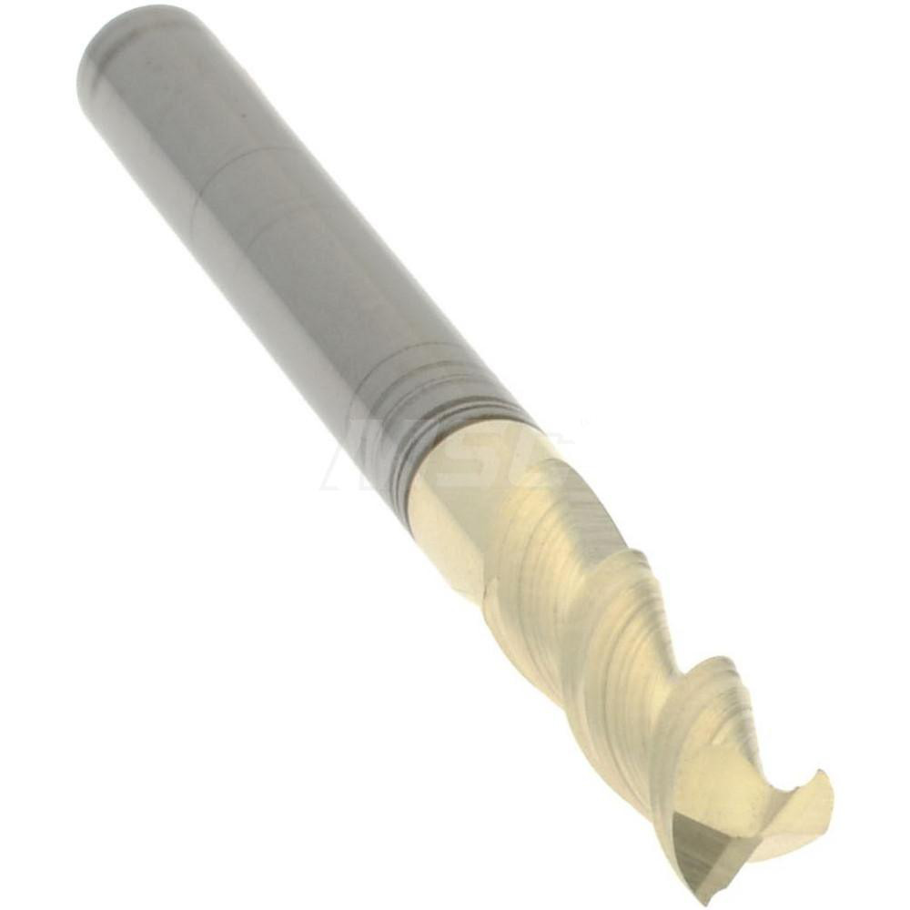 Accupro Square End Mill 1/8" Dia, 3/8" LOC, 2 Flute, Solid Carbide