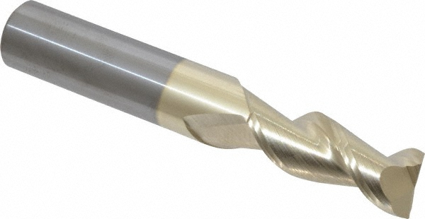Accupro 25040616C5 Square End Mill: 13/32 Dia, 1 LOC, 7/16 Shank Dia, 2-3/4 OAL, 2 Flutes, Solid Carbide Image