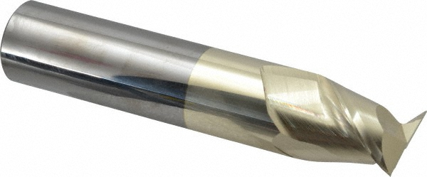 Accupro 25010020C5 Square End Mill: 1 Dia, 1-1/4 LOC, 1 Shank Dia, 5 OAL, 2 Flutes, Solid Carbide Image