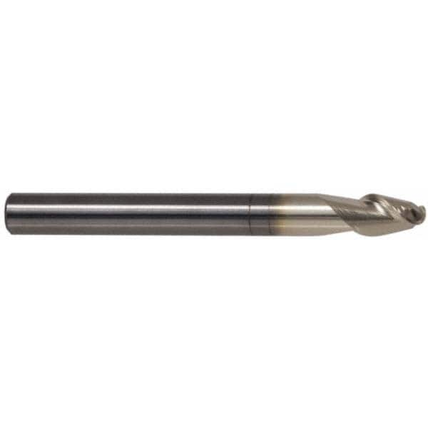 Accupro 250MM02756BNC5 Ball End Mill: 0.2756" Dia, 0.748" LOC, 2 Flute, Solid Carbide Image