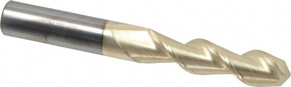 Accupro 25062540BNC5 Ball End Mill: 0.625" Dia, 2.5" LOC, 2 Flute, Solid Carbide Image