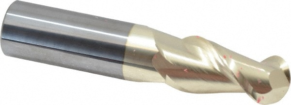 Accupro 25010032BNC5 Ball End Mill: 1" Dia, 2" LOC, 2 Flute, Solid Carbide Image