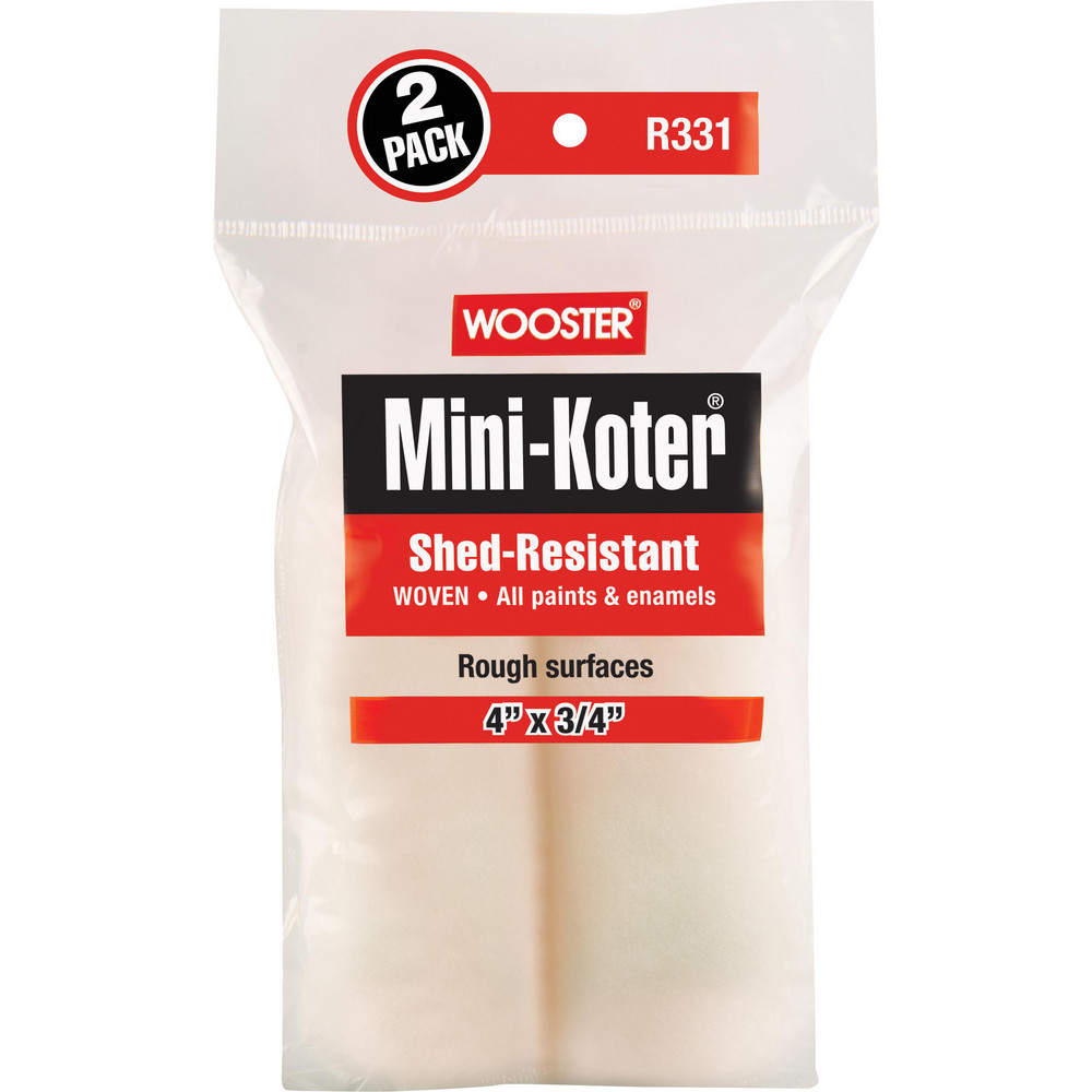 Mini Roller Cover: 3/4" Nap, 4" Wide - Rough Texture, Woven