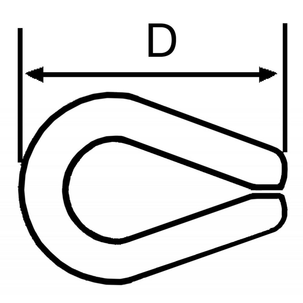 Campbell - Wire Rope Clip, 1/4″ Rope Dia, Steel - 01169952 - MSC Industrial  Supply