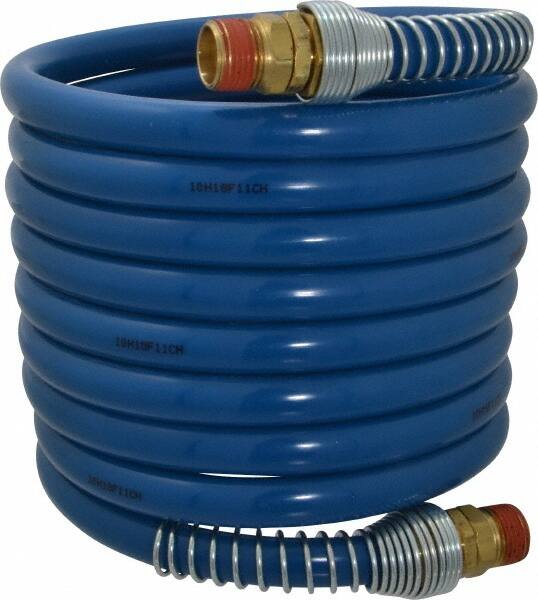 Coilhose N12 12ft 1/2 In Id 1/2 In Npt Nylon Pneumatic Hose 