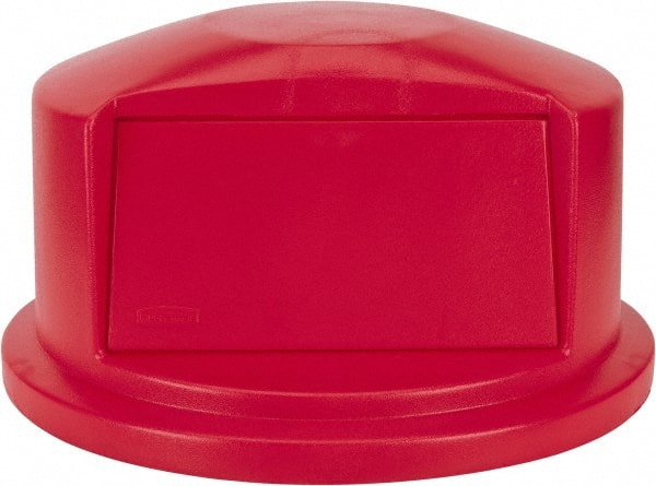 Rubbermaid FG263788RED Dome Lid: Round, For 32 gal Trash Can 