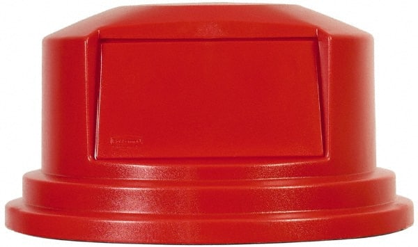 Rubbermaid FG265788RED Dome Lid: Round, For 55 gal Trash Can 