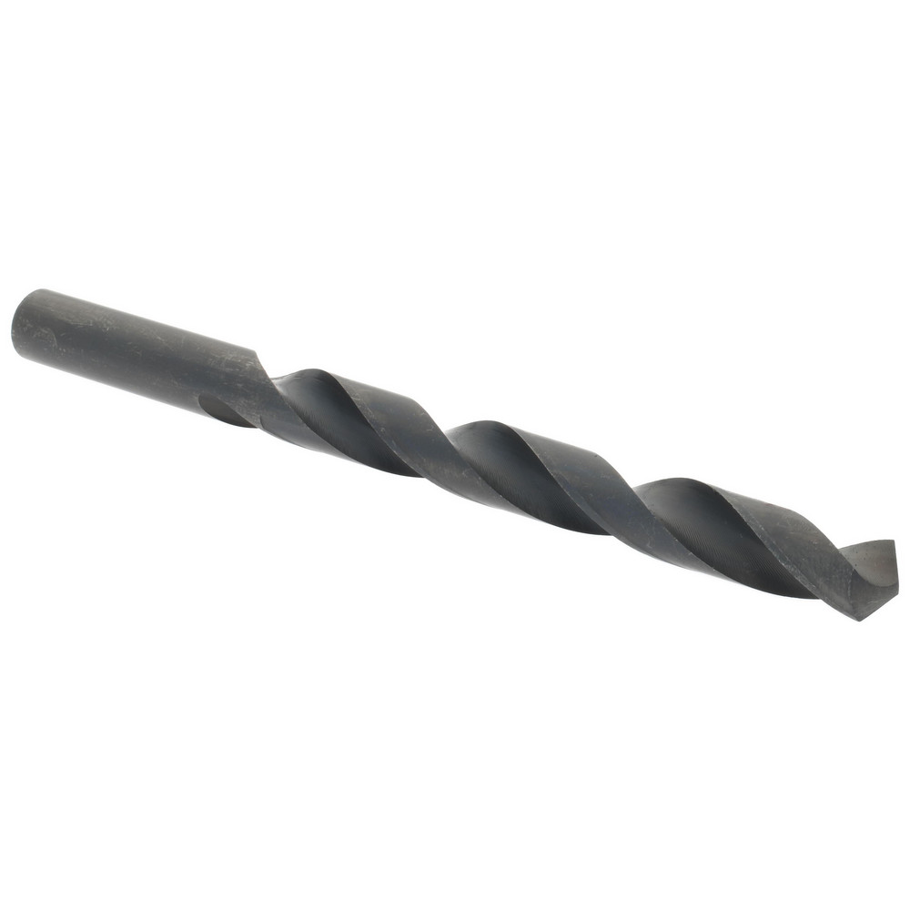 Jobber Length Drill Bit: 13/32" (0.4062) Dia, 118 deg, HSS - Oxide Finish, 5-1/4" OAL, Right Hand Cut, Regular Spiral Flute, Straight Shank