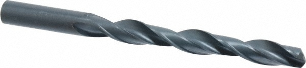 Interstate | Value Collection 15/32" 118° High Speed Steel Jobber Drill - Oxide Finish, Right Hand Cut, Spiral Flute, Straight Shank, 5-3/4" OAL