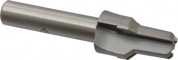 0.586" Diam, 0.543" Small End Diam, 1/2" Straight Shank, 1-7/16" Flute, Taper Pipe Reamer