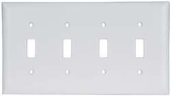 4 Gang, 4-1/2 Inch Long x 8-3/8 Inch Wide, Standard Switch Plate