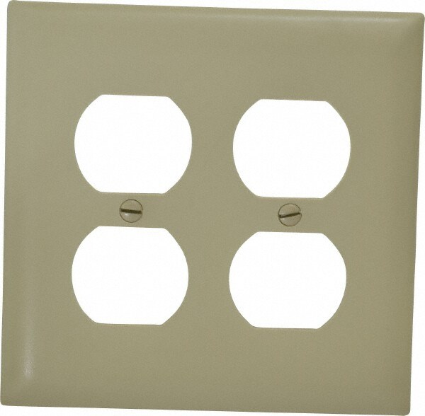 2 Gang, 4-11/16 Inch Long x 2-15/16 Inch Wide, Standard Outlet Wall Plate