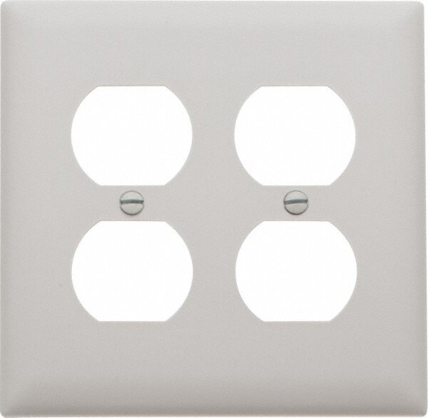 2 Gang, 4-11/16 Inch Long x 2-15/16 Inch Wide, Standard Outlet Wall Plate