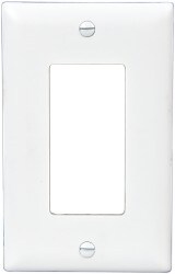 1 Gang, 4-11/16 Inch Long x 2-15/16 Inch Wide, Standard Switch Plate