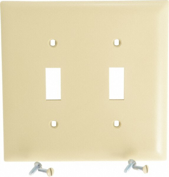 2 Gang, 4-3/4 Inch Long x 4-11/16 Inch Wide, Standard Switch Plate