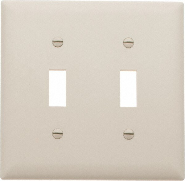 2 Gang, 4-3/4 Inch Long x 4-11/16 Inch Wide, Standard Switch Plate