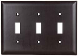 3 Gang, 4-1/2 Inch Long x 6.563 Inch Wide, Standard Switch Plate
