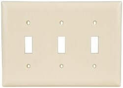 3 Gang, 4-1/2 Inch Long x 6.563 Inch Wide, Standard Switch Plate