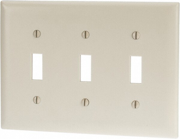 3 Gang, 4-1/2 Inch Long x 6.563 Inch Wide, Standard Switch Plate