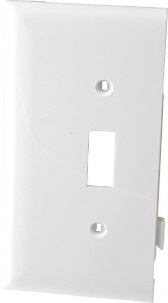 1 Gang, 4.9062 Inch Long x 2.4687 Inch Wide, Sectional Switch Plate