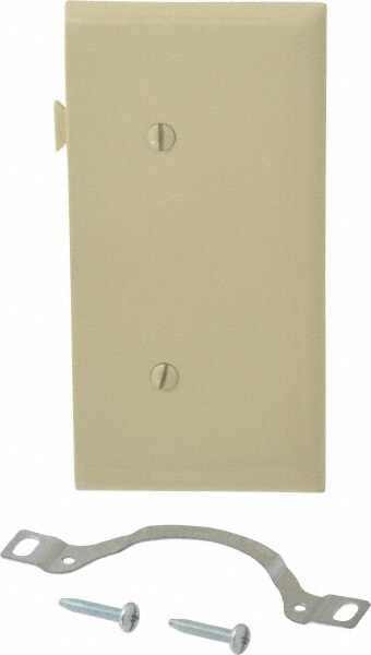 1 Gang, 4.9062 Inch Long x 2.4687 Inch Wide, Blank Wall Plate